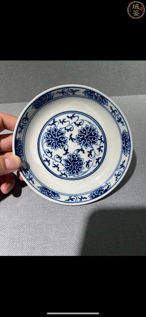 古玩陶瓷清光緒官窯青花纏枝花卉紋小盤拍賣,當前價格32888元