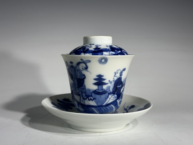古玩陶瓷蓋碗真品鑒賞圖