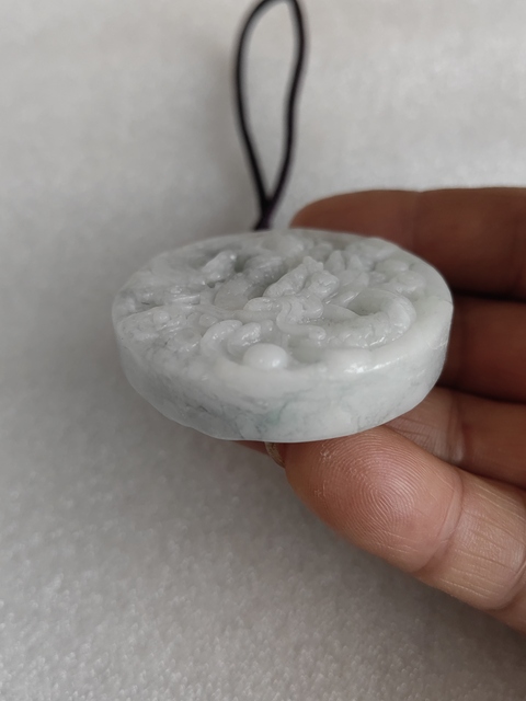 古玩玉器天然翡翠“龍鳳牌”拍賣,當前價格260元