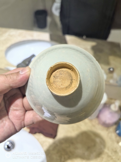 古玩陶瓷北宋湖田窯刻娃娃紋（三娃）斗笠盞拍賣，當前價格58888元