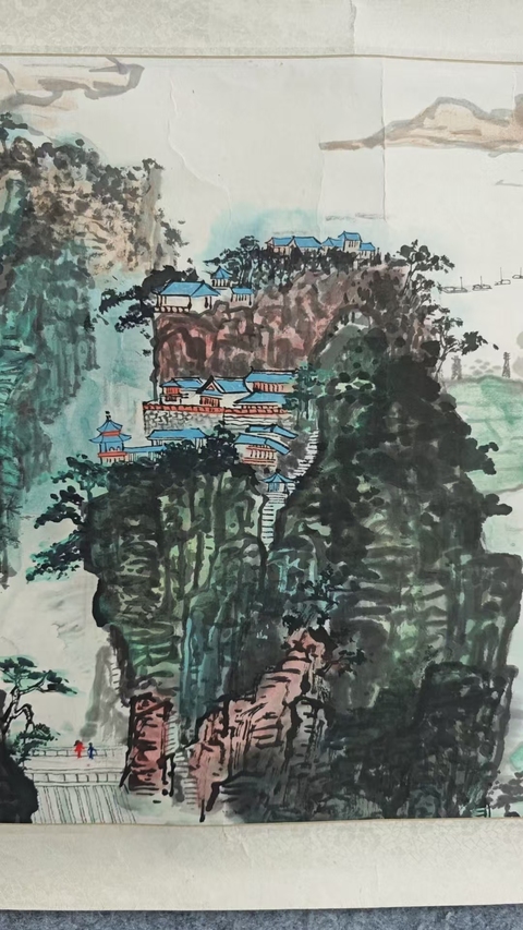古玩字畫已故老中美協會員著名舞臺美術家郭大有江山多嬌人易老拍賣,當前價格699元