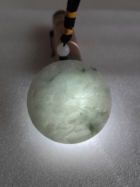 古玩玉器天然翡翠“龍鳳牌”拍賣,當前價格260元