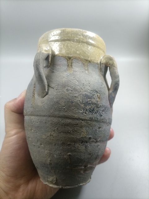 古玩陶瓷四川邛窯四系罐真品鑒賞圖