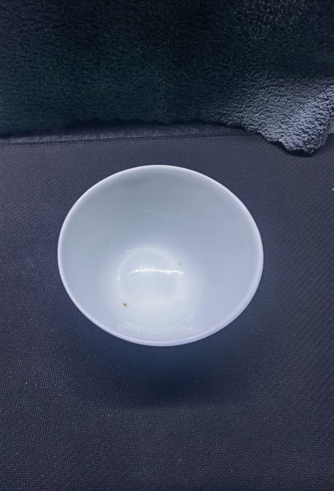 古玩陶瓷三星高照圖青花杯真品鑒賞圖