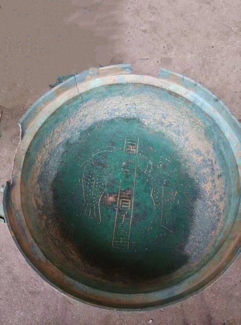 古玩銅器銅鑒真品鑒賞圖