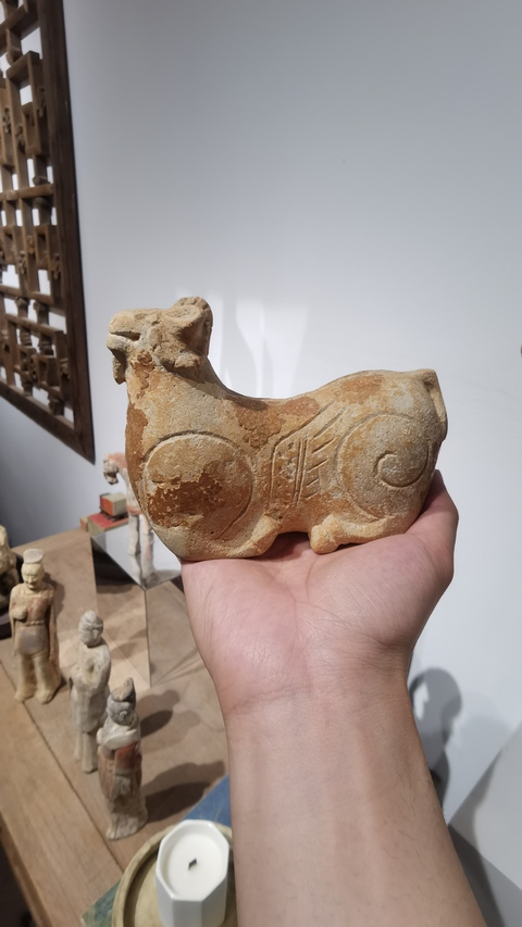 古玩陶瓷洪州窯瓷羊真品鑒賞圖