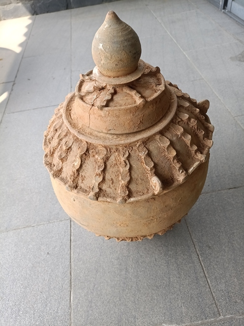 古玩陶瓷谷倉罐真品鑒賞圖