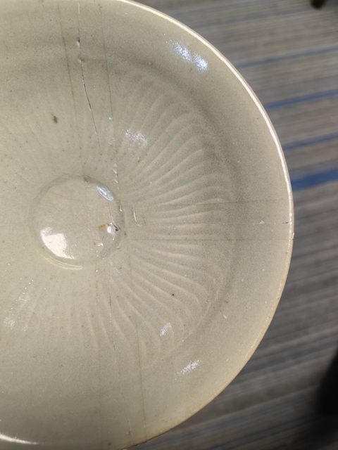 古玩陶瓷耀州窯旋風盞標本真品鑒賞圖