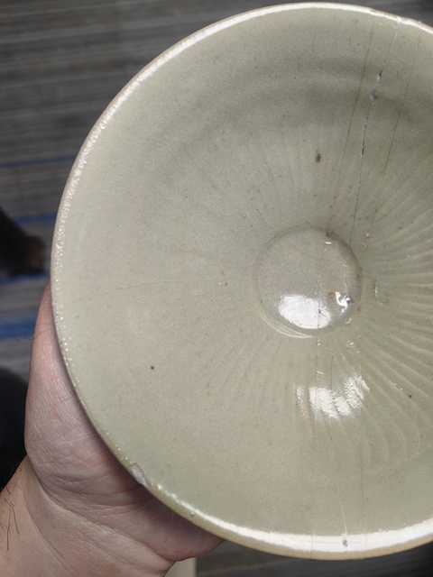 古玩陶瓷耀州窯旋風盞標本真品鑒賞圖