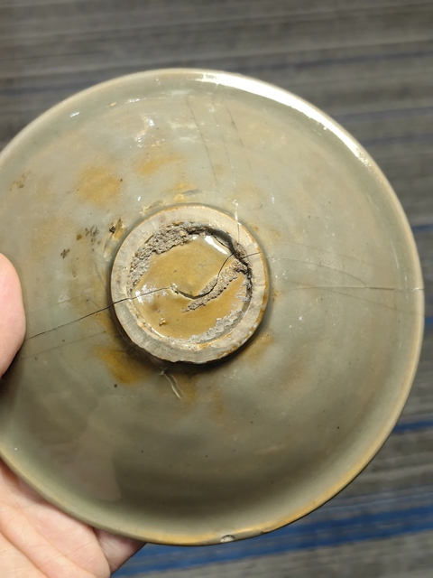 古玩陶瓷耀州窯旋風盞標本真品鑒賞圖