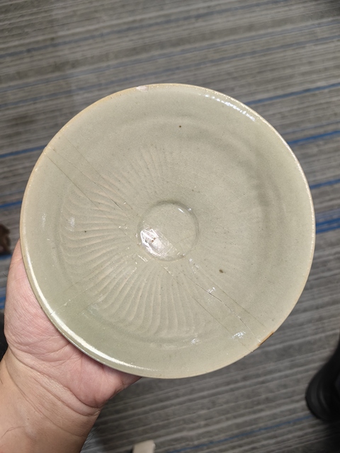 古玩陶瓷耀州窯旋風盞標本真品鑒賞圖