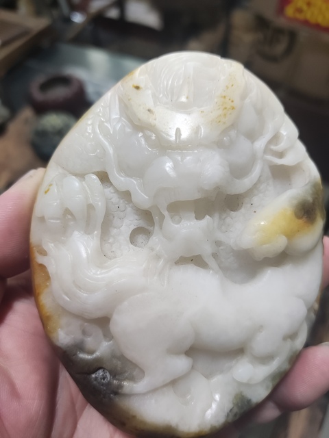 古玩玉器和田玉籽料龍馬把件拍賣,當(dāng)前價(jià)格2100元