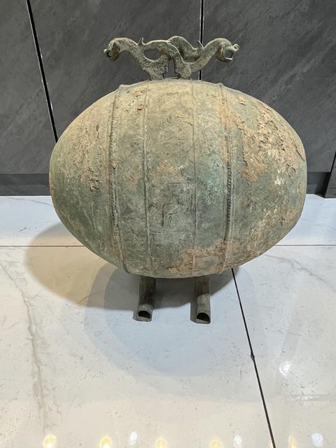 古玩銅器繭型銅鼓真品鑒賞圖