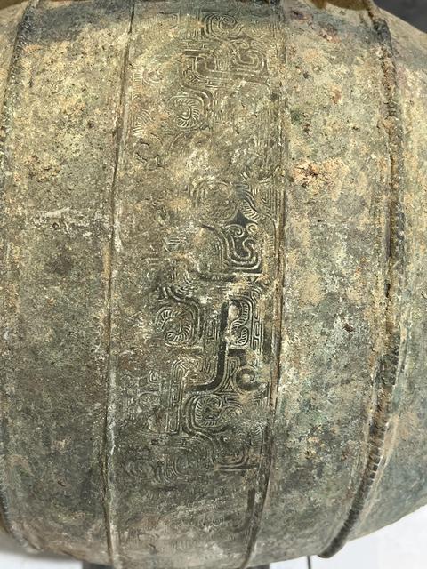 古玩銅器繭型銅鼓真品鑒賞圖