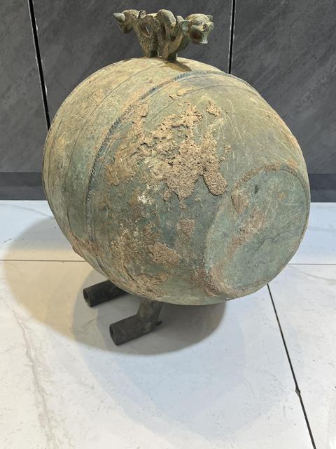 古玩銅器繭型銅鼓真品鑒賞圖