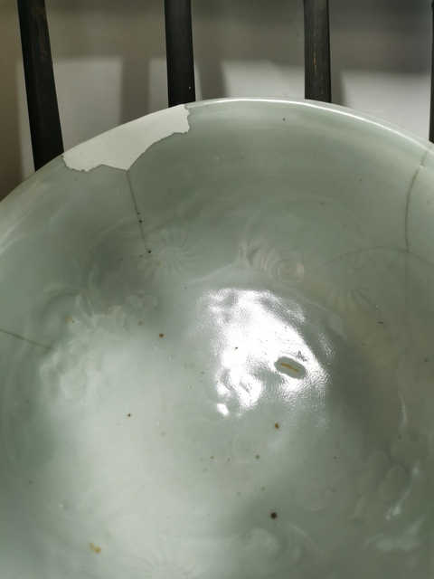 古玩陶瓷元代樞府釉碗標本拍賣，當前價格2700元