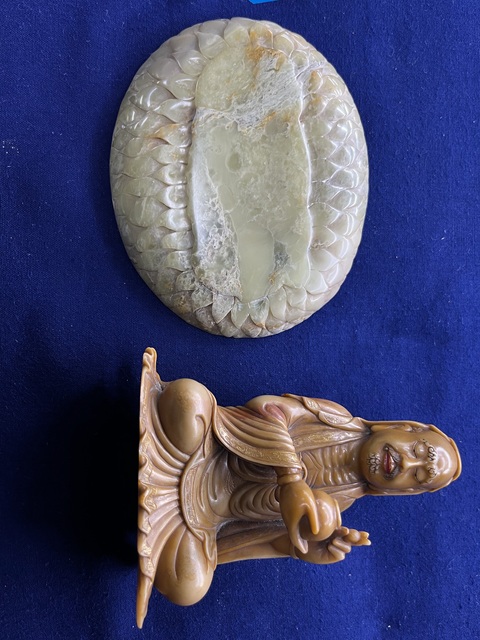 古玩玉器壽山石雕“羅漢擺件”拍賣(mài)，當(dāng)前價(jià)格20000元