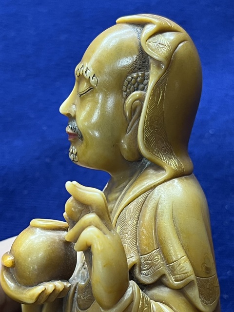 古玩玉器壽山石雕“羅漢擺件”拍賣(mài)，當(dāng)前價(jià)格20000元