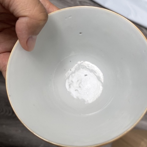 古玩陶瓷同治粉彩茶碗茶圓拍賣,當前價格4680元