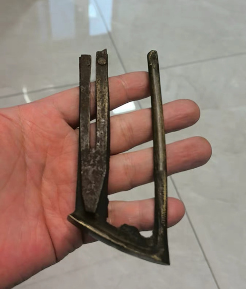 古玩銅器民國.魚型銅鎖拍賣，當前價格350元