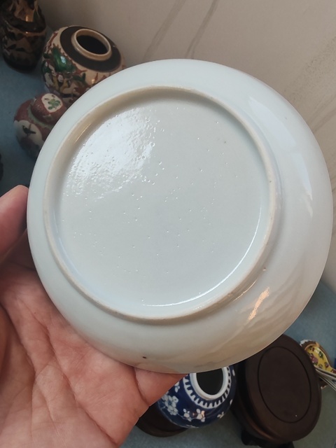 古玩陶瓷清乾隆時期青花山水樓閣臥盤拍賣,當(dāng)前價格880元