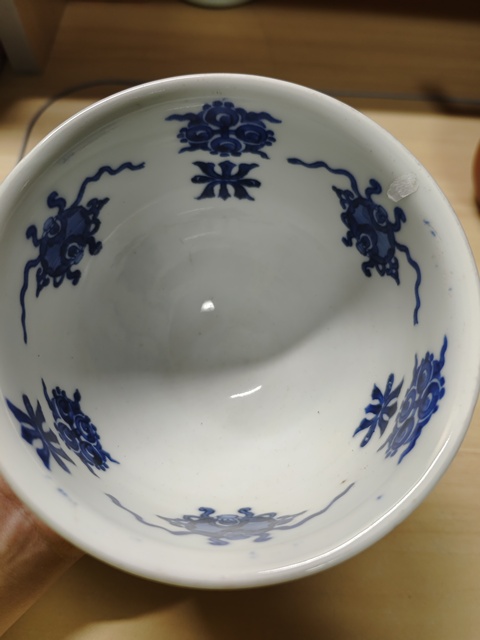 古玩陶瓷青花花卉紋茶碗拍賣，當(dāng)前價(jià)格980元