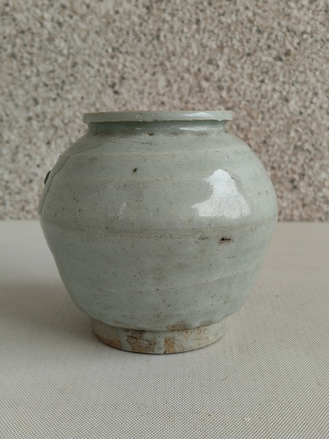 古玩陶瓷白釉罐真品鑒賞圖