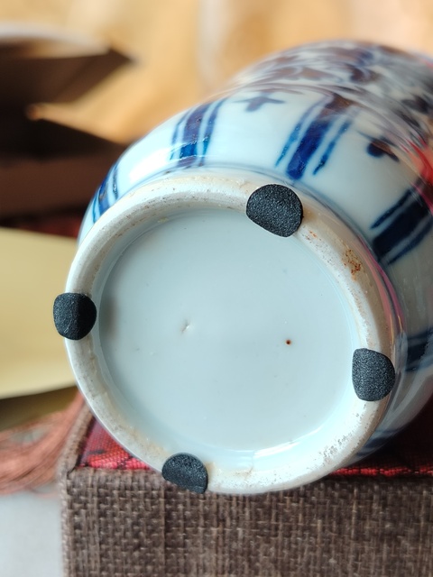 古玩陶瓷青花花卉紋獅耳瓶拍賣,當前價格6666元