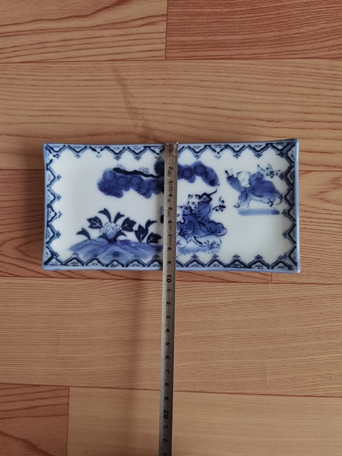 古玩陶瓷嬰戲紋青花盤拍賣，當前價格168元