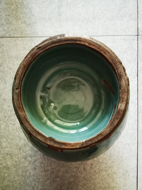 古玩陶瓷民國龍泉青釉饕餮紋獸耳尊拍賣，當前價格16000元