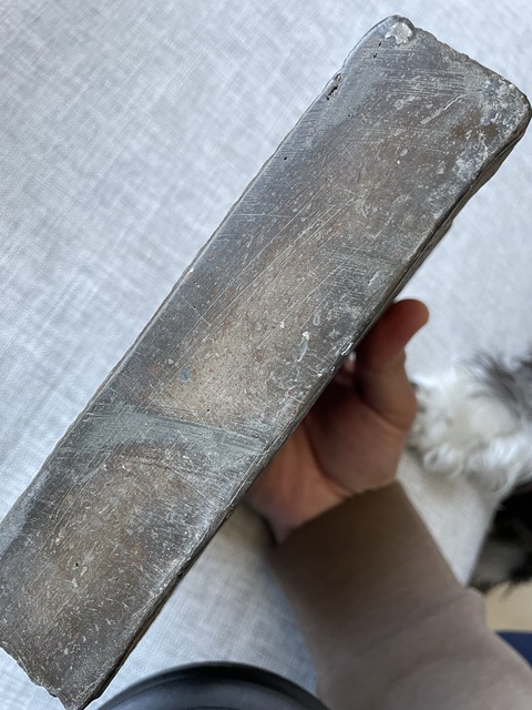 古玩陶瓷漢磚改硯臺拍賣,當前價格488元