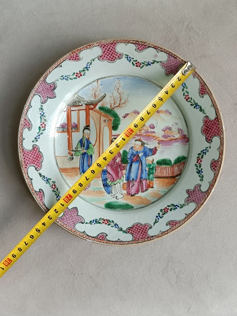 古玩陶瓷乾隆廣彩滿大人盤拍賣,當前價格2560元