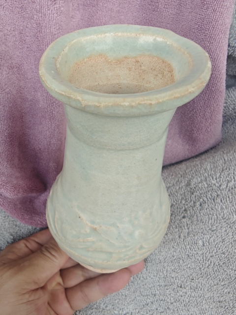 古玩陶瓷南宋至元湖田窯箸瓶拍賣,當前價格2800元