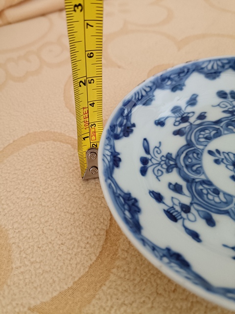 古玩陶瓷康熙青花瓷花卉盤拍賣，當前價格1600元
