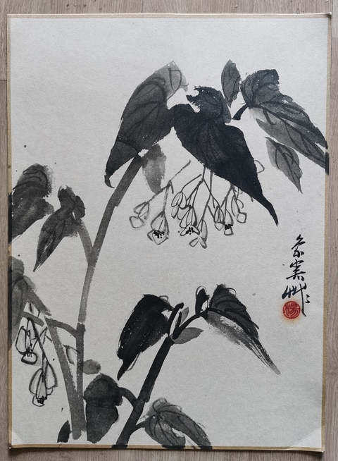 古玩字畫已故當(dāng)代著名畫家楊象憲花卉拍賣,當(dāng)前價(jià)格899元