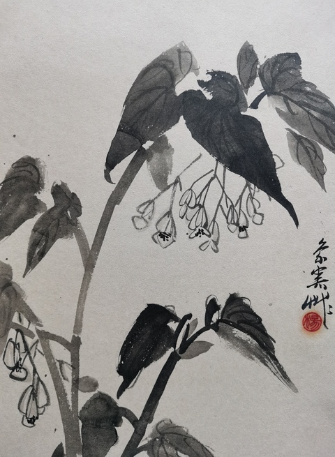 古玩字畫已故當(dāng)代著名畫家楊象憲花卉拍賣,當(dāng)前價(jià)格899元
