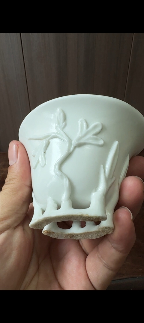 古玩陶瓷德化杯，模糊，偏老真品鑒賞圖