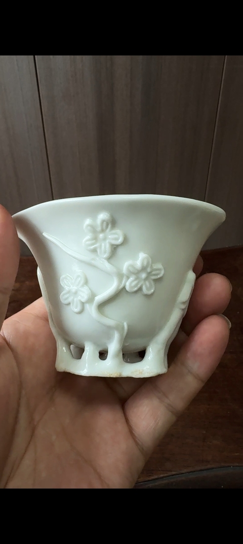 古玩陶瓷德化杯，模糊，偏老真品鑒賞圖