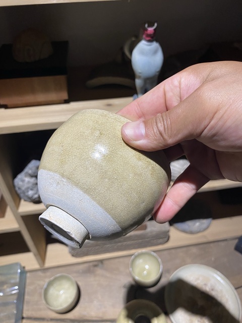 古玩陶瓷青瓷杯真品鑒賞圖