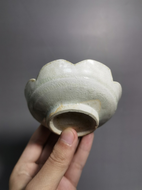 古玩陶瓷南宋青白釉花口盤拍賣,當前價格350元