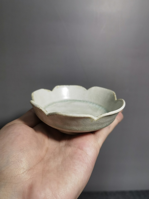 古玩陶瓷南宋青白釉花口盤拍賣,當前價格350元