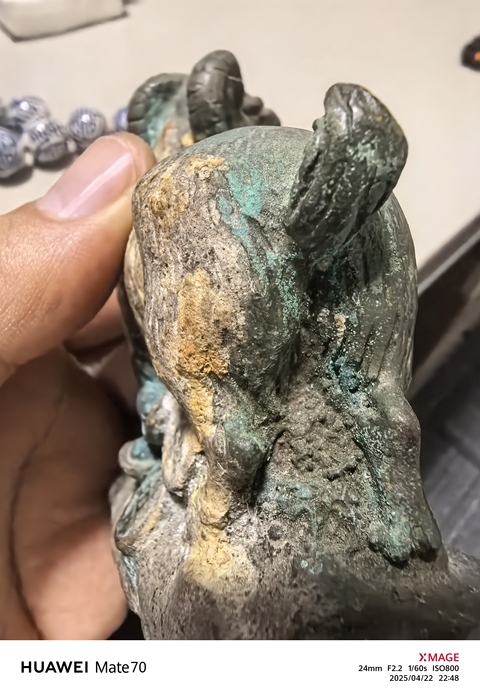 古玩銅器銅山羊真品鑒賞圖