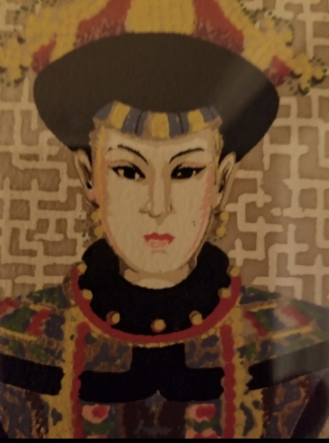 古玩字畫版畫人物真品鑒賞圖