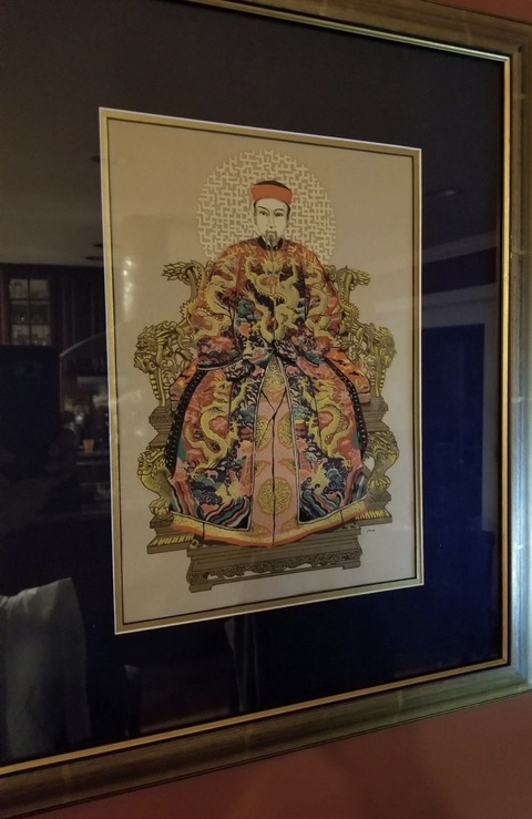 古玩字畫版畫人物真品鑒賞圖