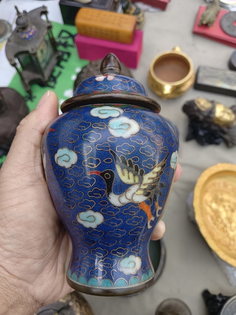 古玩銅器銅罐真品鑒賞圖