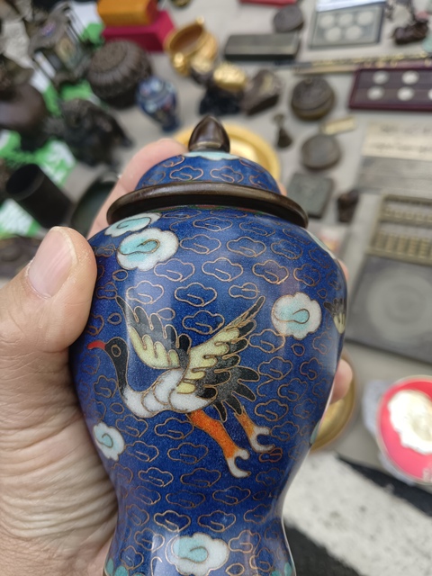 古玩銅器銅罐真品鑒賞圖