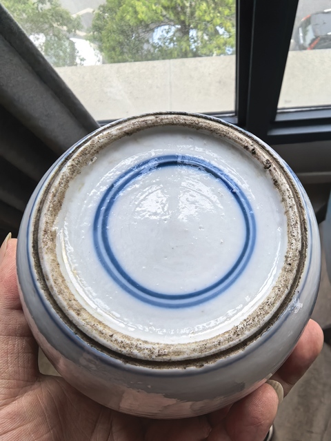 古玩陶瓷青花人物故事紋罐真品鑒賞圖