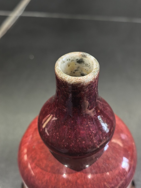 古玩陶瓷乾隆窯變鈞紅釉葫蘆瓶拍賣，當前價格18888元