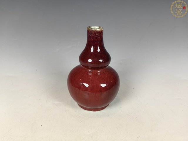 古玩陶瓷乾隆窯變鈞紅釉葫蘆瓶拍賣，當前價格18888元