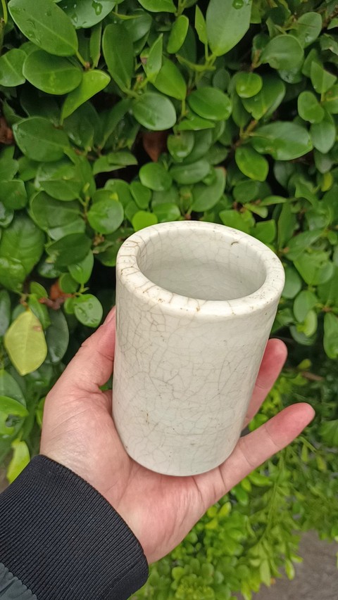 古玩陶瓷【無托實拍】哥釉筆筒拍賣,當(dāng)前價格500元
